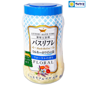 バスリフレ ミルキーホワイトの湯 フローラルの香り 薬用入浴剤 680g